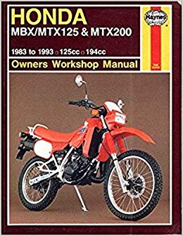 honda mtx 125 manuals